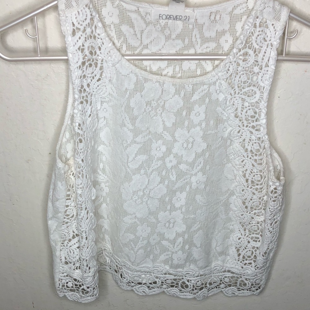 Crochet crop tank top from forever 21